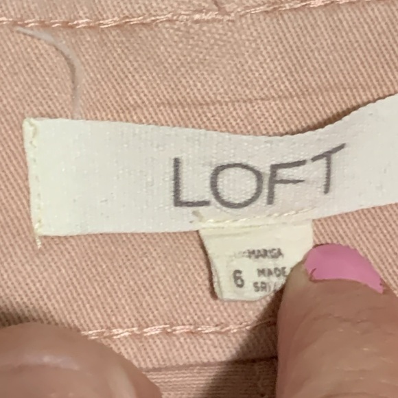 Women’s Loft Blush Pink Trousers Size 6 EUC - Picture 6 of 7